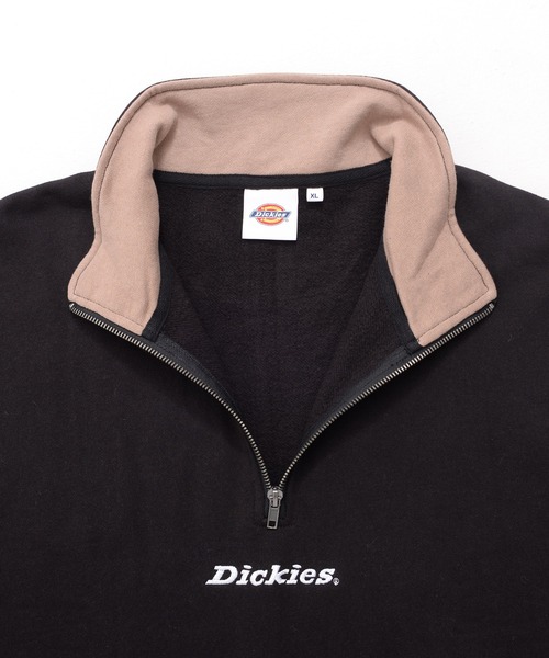 Dickies(ディッキーズ)の「『Dickies/ディッキーズ』裏起毛ハーフZIP 長袖PO(スウェット・メンズ・チャコールグレー/アッシュグレー/ブラック・LL/M/L)」の14枚目の写真