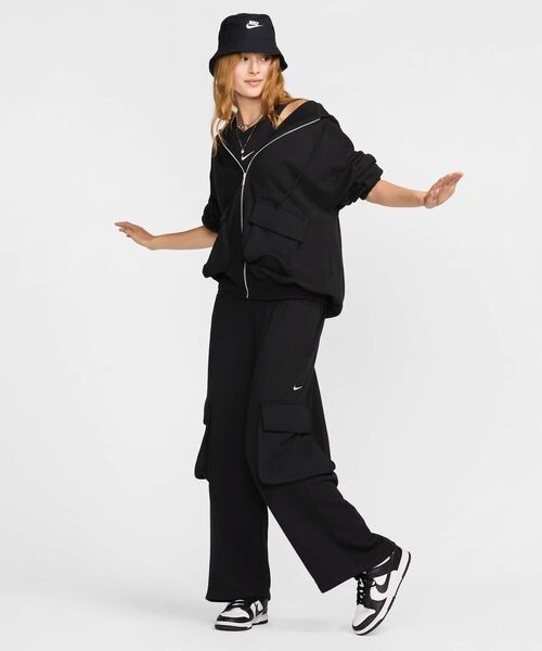NIKE(ナイキ)の「《セットアップ対応商品》ナイキ スポーツウェア ウィメンズ ローライズ オーバーサイズド フレンチ オープンヘム テリー パンツ / Nike Sportswear Women's Low-Rise Oversized French Open-Hem Terry Pants FV7513-010 Black(その他パンツ・レディース・ブラック・S/M/L/2XL/XL/XS)」の10枚目の写真