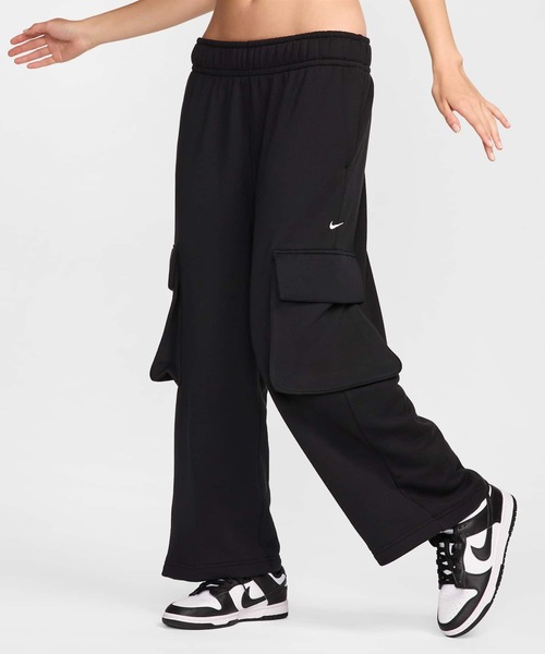 NIKE(ナイキ)の「《セットアップ対応商品》ナイキ スポーツウェア ウィメンズ ローライズ オーバーサイズド フレンチ オープンヘム テリー パンツ / Nike Sportswear Women's Low-Rise Oversized French Open-Hem Terry Pants FV7513-010 Black(カーゴパンツ・レディース・ブラック・S/M/L/2XL/XL/XS)」の4枚目の写真