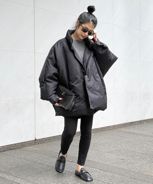 Berenice（ベルニス）の「【BERENICE】ブラックオーバーダウンジャケット（ダウンジャケット/コート・レディース・ブラック・FREE）」の4枚目の写真