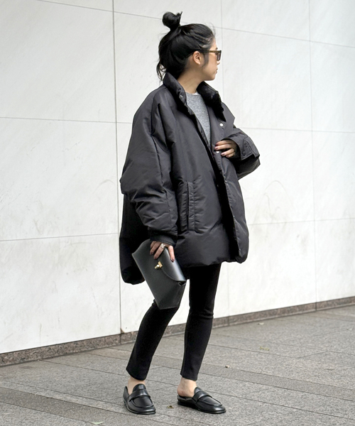 Berenice（ベルニス）の「【BERENICE】ブラックオーバーダウンジャケット（ダウンジャケット/コート・レディース・ブラック・FREE）」の7枚目の写真