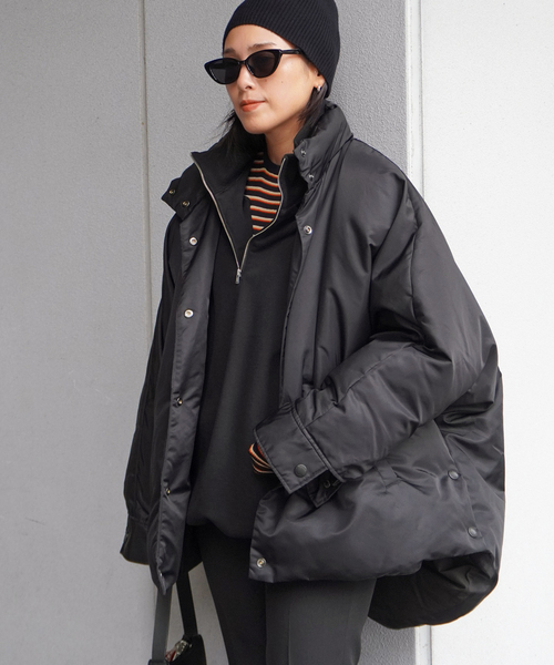 Berenice（ベルニス）の「【BERENICE】ブラックオーバーダウンジャケット（ダウンジャケット/コート・レディース・ブラック・FREE）」の13枚目の写真