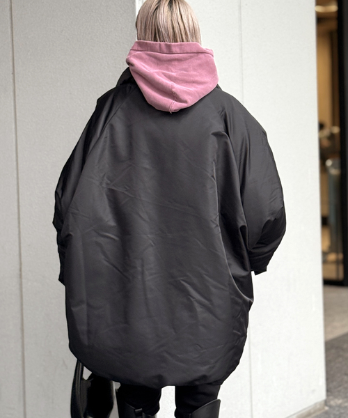 BERENICE】ブラックオーバーダウンジャケット（ダウンジャケット