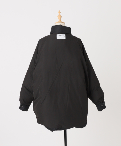 BERENICE】ブラックオーバーダウンジャケット（ダウンジャケット