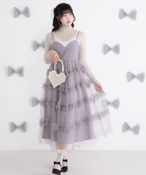 ✞ロリータJK制服 赤ずきんJSK ティアードフリルワンピース