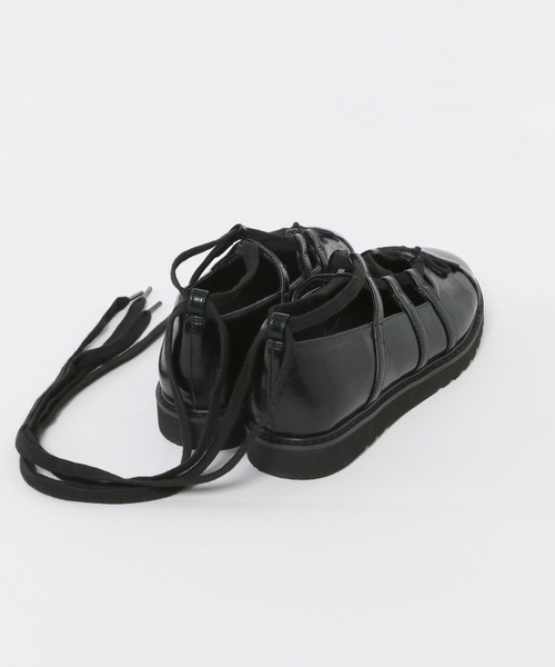 niko and...（ニコアンド）の「オリジナルギリーロングレースシューズ（バレエシューズ・レディース・グレー/ブラック・LARGE/MEDIUM）」の7枚目の写真