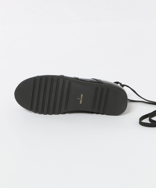 niko and...（ニコアンド）の「オリジナルギリーロングレースシューズ（バレエシューズ・レディース・グレー/ブラック・LARGE/MEDIUM）」の8枚目の写真