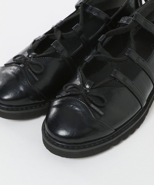 niko and...（ニコアンド）の「オリジナルギリーロングレースシューズ（バレエシューズ・レディース・グレー/ブラック・LARGE/MEDIUM）」の9枚目の写真