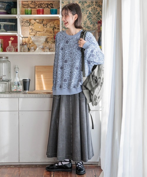 niko and...（ニコアンド）の「オリジナルギリーロングレースシューズ（バレエシューズ・レディース・グレー/ブラック・LARGE/MEDIUM）」の19枚目の写真