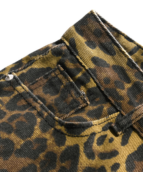 セール】【neos】ルーズシルエット 総柄 レオパード アニマル プリント