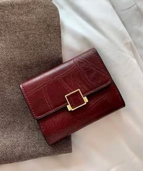 ammy.(エイミードット)の「【 ammy. / エイミードット 】 コンパクト ウォレット / 三つ折り財布(財布・レディース・ブラック/ブラウン/ボルドー・FREE)」の3枚目の写真