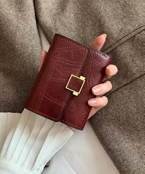 ammy.(エイミードット)の「【 ammy. / エイミードット 】 コンパクト ウォレット / 三つ折り財布(財布・レディース・ブラック/ブラウン/ボルドー・FREE)」の6枚目の写真