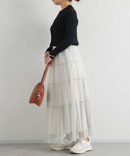 un dix cors（アンディコール）の「襟付きリブカーディガン（カーディガン/ボレロ・レディース・レッド/グレー/ブラック・FREE）」の10枚目の写真