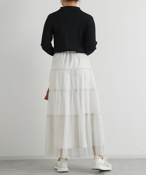 un dix cors（アンディコール）の「襟付きリブカーディガン（カーディガン/ボレロ・レディース・レッド/グレー/ブラック・FREE）」の11枚目の写真