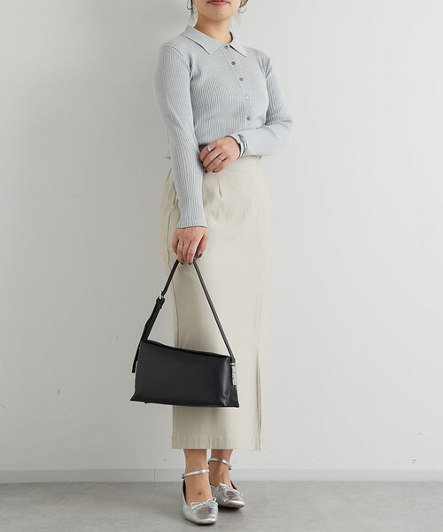 un dix cors（アンディコール）の「襟付きリブカーディガン（カーディガン/ボレロ・レディース・レッド/グレー/ブラック・FREE）」の21枚目の写真