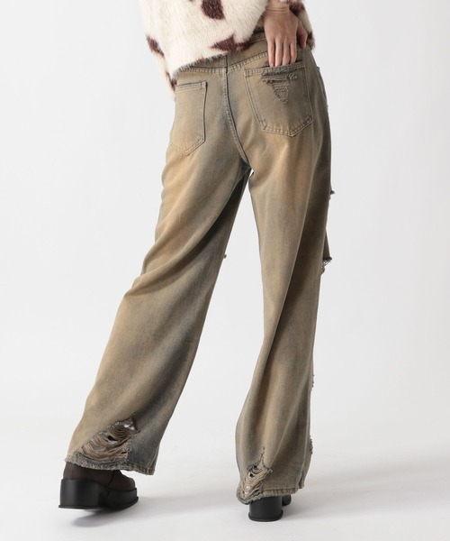 FOREVER 21（フォーエバー トゥエンティーワン）の「【2025SS】オーバーダイスーパーダメージデニム（デニムパンツ・レディース・ブルー・MEDIUM/LARGE）」の9枚目の写真