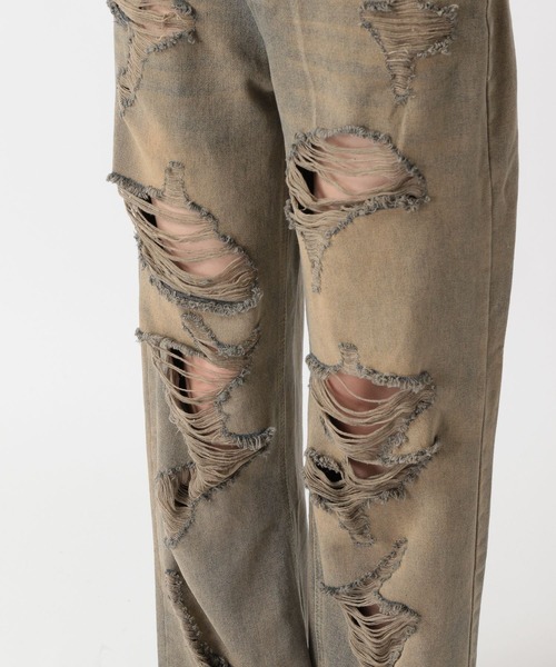 FOREVER 21（フォーエバー トゥエンティーワン）の「【2025SS】オーバーダイスーパーダメージデニム（デニムパンツ・レディース・ブルー・MEDIUM/LARGE）」の15枚目の写真