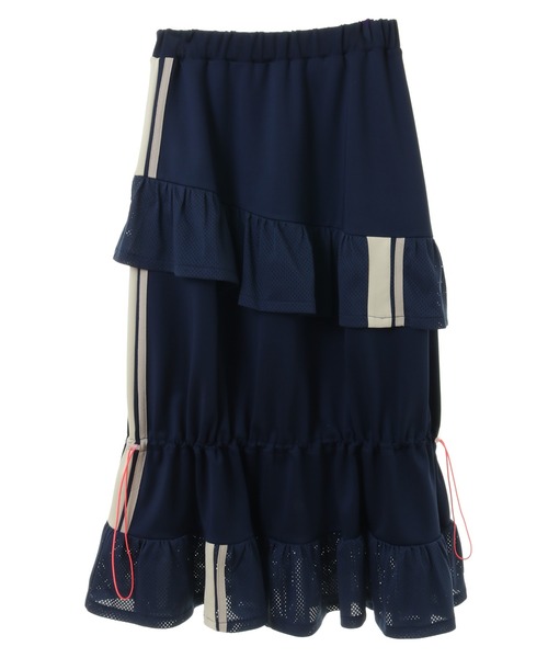 スカート Candy Stripper FRILL MESH JERSEY SKIRT FRILL MESH JERSEY SKIRT | Candy Stripper（キャンディ