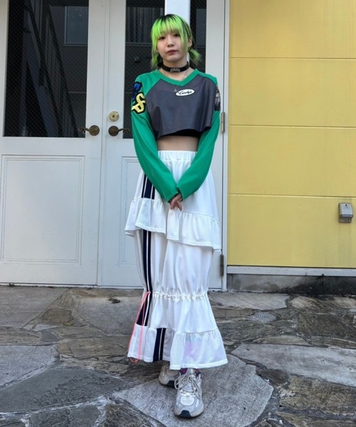 スカート CANDY STRIPPER MESH SWITCHED SKIRT Candy Stripper（キャンディストリッパー）の「FRILL MESH