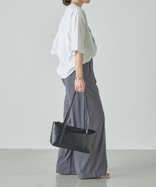 SHENERY（シーナリー）の「【GOOD ROCK SPEED】college Tee（Tシャツ/カットソー・レディース・ホワイト/チャコールグレー・FREE）」の10枚目の写真