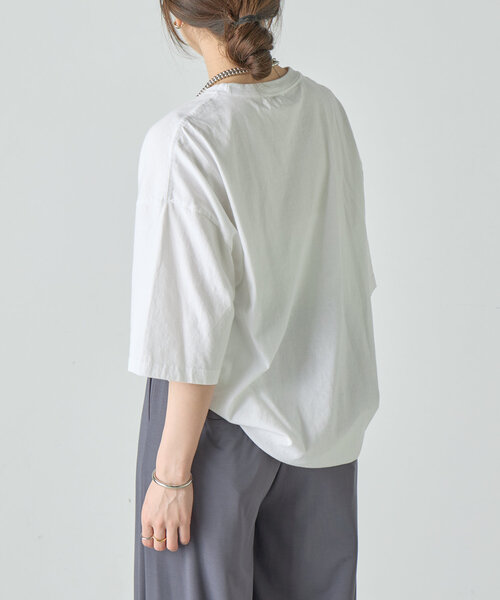 SHENERY（シーナリー）の「【GOOD ROCK SPEED】college Tee（Tシャツ/カットソー・レディース・ホワイト/チャコールグレー・FREE）」の16枚目の写真