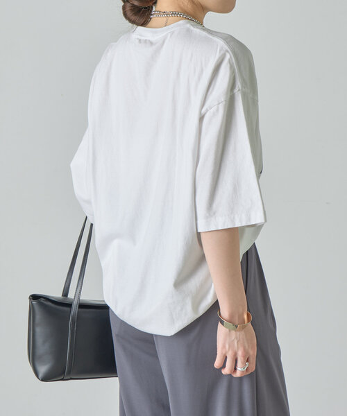 SHENERY（シーナリー）の「【GOOD ROCK SPEED】college Tee（Tシャツ/カットソー・レディース・ホワイト/チャコールグレー・FREE）」の17枚目の写真