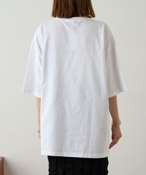 SHENERY（シーナリー）の「【GOOD ROCK SPEED】college Tee（Tシャツ/カットソー・レディース・ホワイト/チャコールグレー・FREE）」の21枚目の写真