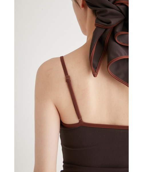 emmi(エミ)の「スカーフ付きスイムウェア(水着・レディース・キャメル/ダークブラウン・0/1)」の12枚目の写真