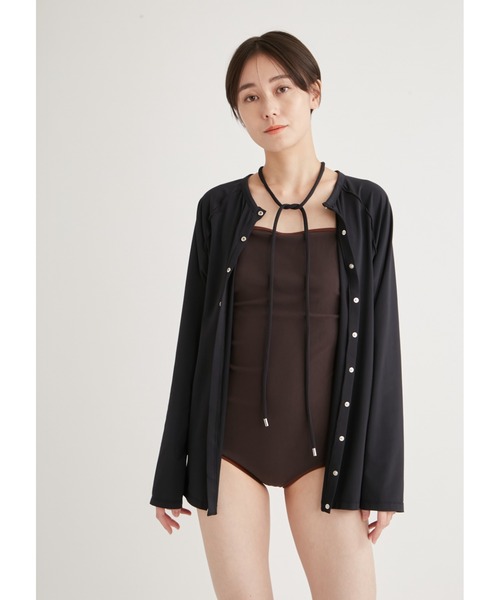 emmi(エミ)の「スカーフ付きスイムウェア(水着・レディース・キャメル/ダークブラウン・0/1)」の20枚目の写真