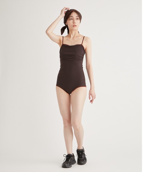 emmi(エミ)の「スカーフ付きスイムウェア(水着・レディース・キャメル/ダークブラウン・0/1)」の14枚目の写真