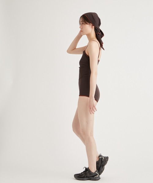 emmi(エミ)の「スカーフ付きスイムウェア(水着・レディース・キャメル/ダークブラウン・0/1)」の15枚目の写真