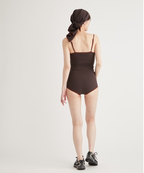 emmi(エミ)の「スカーフ付きスイムウェア(水着・レディース・キャメル/ダークブラウン・0/1)」の16枚目の写真