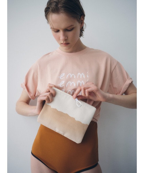 emmi(エミ)の「スカーフ付きスイムウェア(水着・レディース・キャメル/ダークブラウン・0/1)」の3枚目の写真