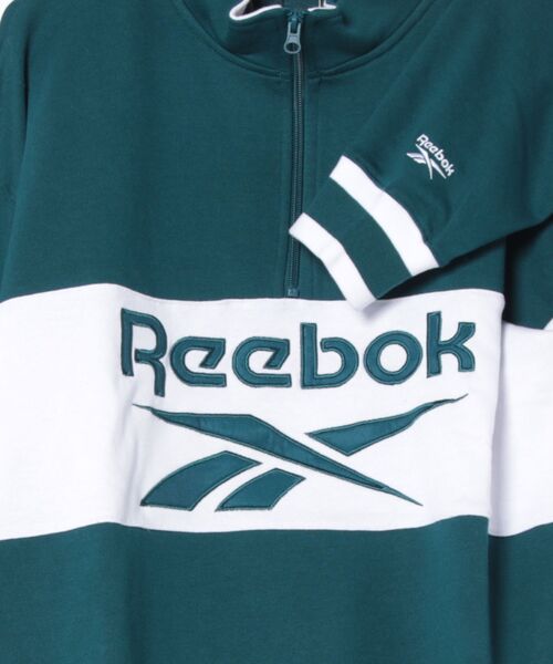 UNIIT（ユニット）の「【Reebok/リーボック】裏毛 ロゴ 切替リブライン ハーフジッププルオーバー スウェット（スウェット・メンズ・ブラック/ダークブルー/グレー・MEDIUM/LARGE/X-LARGE）」の5枚目の写真
