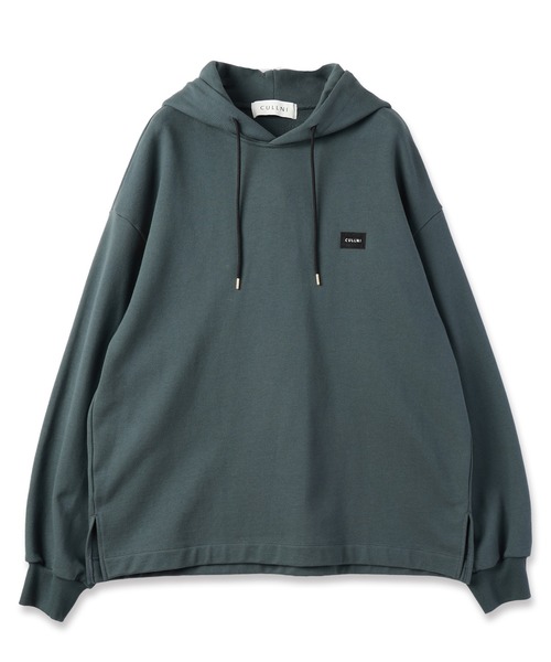 CULLNI（クルニ）の「French Terry Embroidery Patch Hoodie（パーカー・メンズ・ブラック/スモーキーグリーン系/ブルーグリーン/ライトパープル/ホワイト・0/1/2）」の4枚目の写真