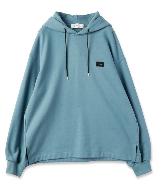 CULLNI（クルニ）の「French Terry Embroidery Patch Hoodie（パーカー・メンズ・ブラック/スモーキーグリーン系/ブルーグリーン/ライトパープル/ホワイト・0/1/2）」の5枚目の写真