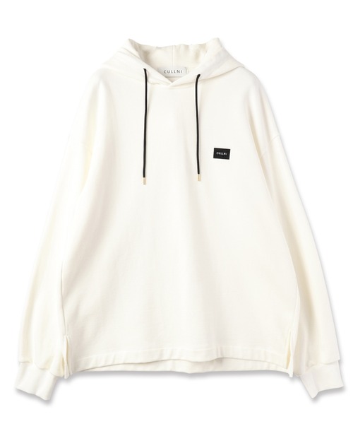 CULLNI（クルニ）の「French Terry Embroidery Patch Hoodie（パーカー・メンズ・ブラック/スモーキーグリーン系/ブルーグリーン/ライトパープル/ホワイト・0/1/2）」の17枚目の写真