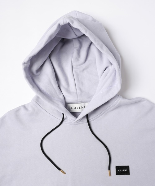 CULLNI（クルニ）の「French Terry Embroidery Patch Hoodie（パーカー・メンズ・ブラック/スモーキーグリーン系/ブルーグリーン/ライトパープル/ホワイト・0/1/2）」の9枚目の写真