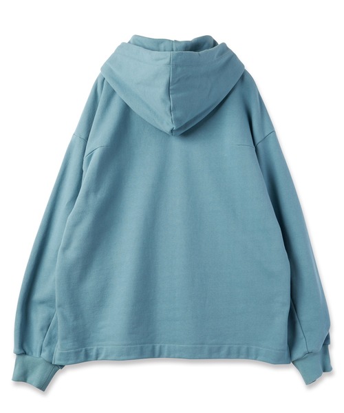 CULLNI（クルニ）の「French Terry Embroidery Patch Hoodie（パーカー・メンズ・ブラック/スモーキーグリーン系/ブルーグリーン/ライトパープル/ホワイト・0/1/2）」の13枚目の写真