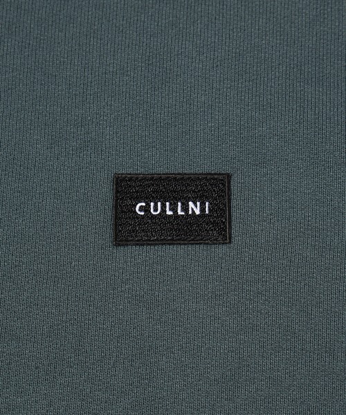 CULLNI（クルニ）の「French Terry Embroidery Patch Hoodie（パーカー・メンズ・ブラック/スモーキーグリーン系/ブルーグリーン/ライトパープル/ホワイト・0/1/2）」の6枚目の写真