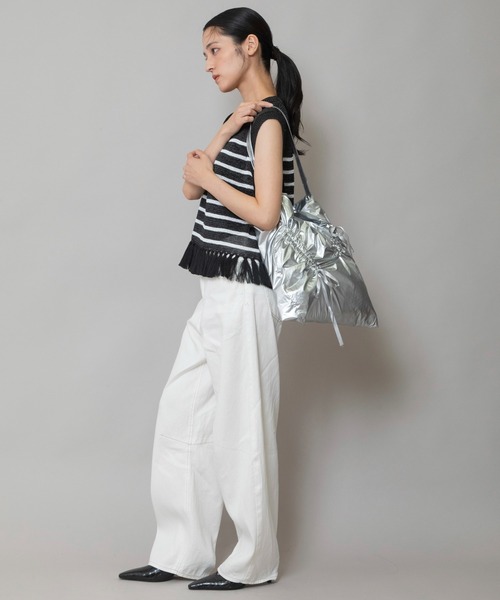 Munich（ミューニック）の「ブラウジングトートバッグ（トートバッグ・レディース・ベージュ/ブラック/シルバー・FREE）」の21枚目の写真