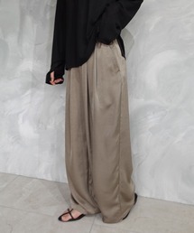 CORNERS | ワッシャーサテンダブルタックパンツ(その他パンツ)