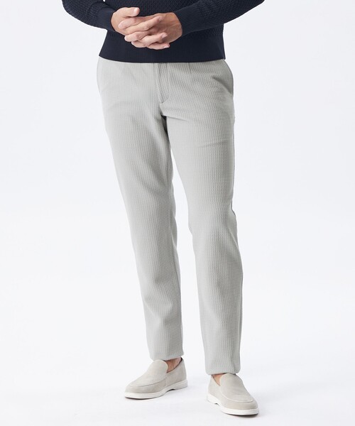 EPOCA UOMO(エポカウォモ)の「*Safari5月号掲載*ウェーブワッフルパンツ(その他パンツ・メンズ・ライトグレー/ダークネイビー/ブラック・48/46)」の3枚目の写真