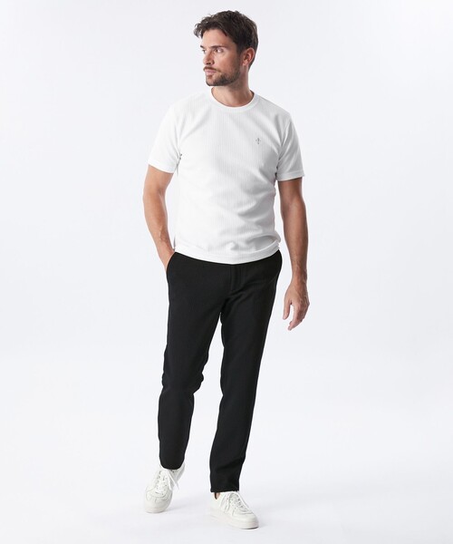 EPOCA UOMO(エポカウォモ)の「*Safari5月号掲載*ウェーブワッフルパンツ(その他パンツ・メンズ・ライトグレー/ダークネイビー/ブラック・48/46)」の10枚目の写真