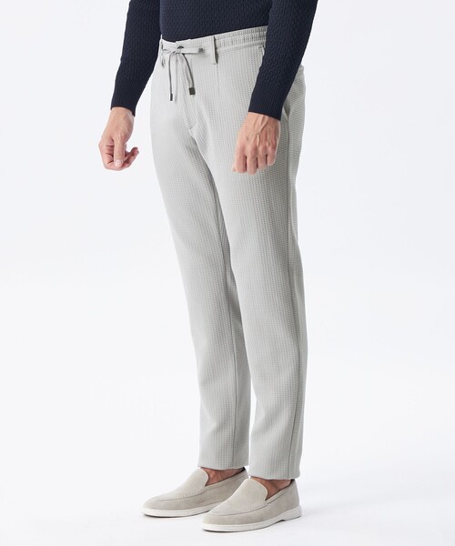 EPOCA UOMO(エポカウォモ)の「*Safari5月号掲載*ウェーブワッフルパンツ(その他パンツ・メンズ・ライトグレー/ダークネイビー/ブラック・48/46)」の15枚目の写真