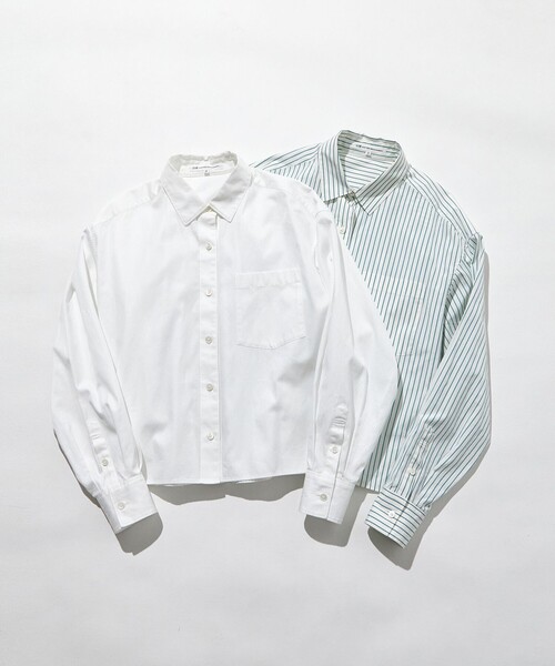 セール】【洗える】CANCLINI クロップド テントライン シャツ（シャツ