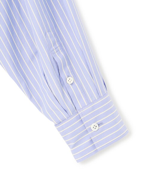 23区 L(ニジュウサンクオオキイサイズ)の「【洗える】CANCLINI クロップド テントライン シャツ(シャツ/ブラウス・レディース・ホワイト系/オレンジ系1/スカイブルー系1/スカイブルー系/ホワイト系1・44/48)」の9枚目の写真