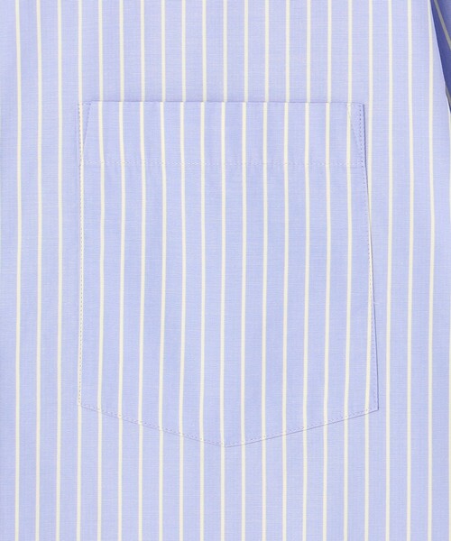 23区 L(ニジュウサンクオオキイサイズ)の「【洗える】CANCLINI クロップド テントライン シャツ(シャツ/ブラウス・レディース・ホワイト系/オレンジ系1/スカイブルー系1/スカイブルー系/ホワイト系1・44/48)」の8枚目の写真
