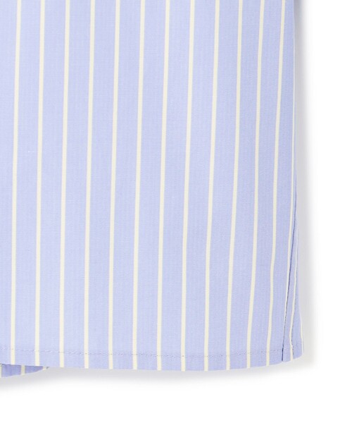 23区 L(ニジュウサンクオオキイサイズ)の「【洗える】CANCLINI クロップド テントライン シャツ(シャツ/ブラウス・レディース・ホワイト系/オレンジ系1/スカイブルー系1/スカイブルー系/ホワイト系1・44/48)」の7枚目の写真