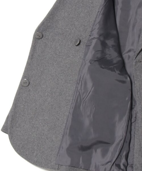 FRILL SLEEVE COAT/フリルスリーブコート（ステンカラーコート
